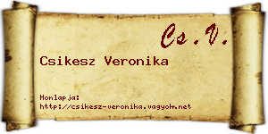 Csikesz Veronika névjegykártya