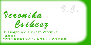 veronika csikesz business card